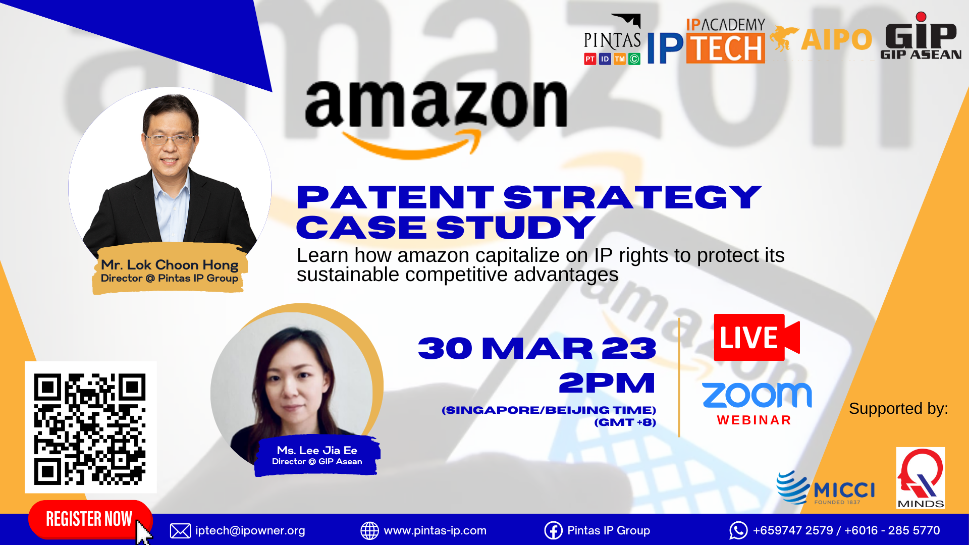 [Pintas IP Group Invitation] Patent Strategy Case Study Series 2023 - Amazon